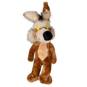 Vintage Mighty Star Wile E Coyote Plush Toy 1990 Warner Bros Stuffed Animal